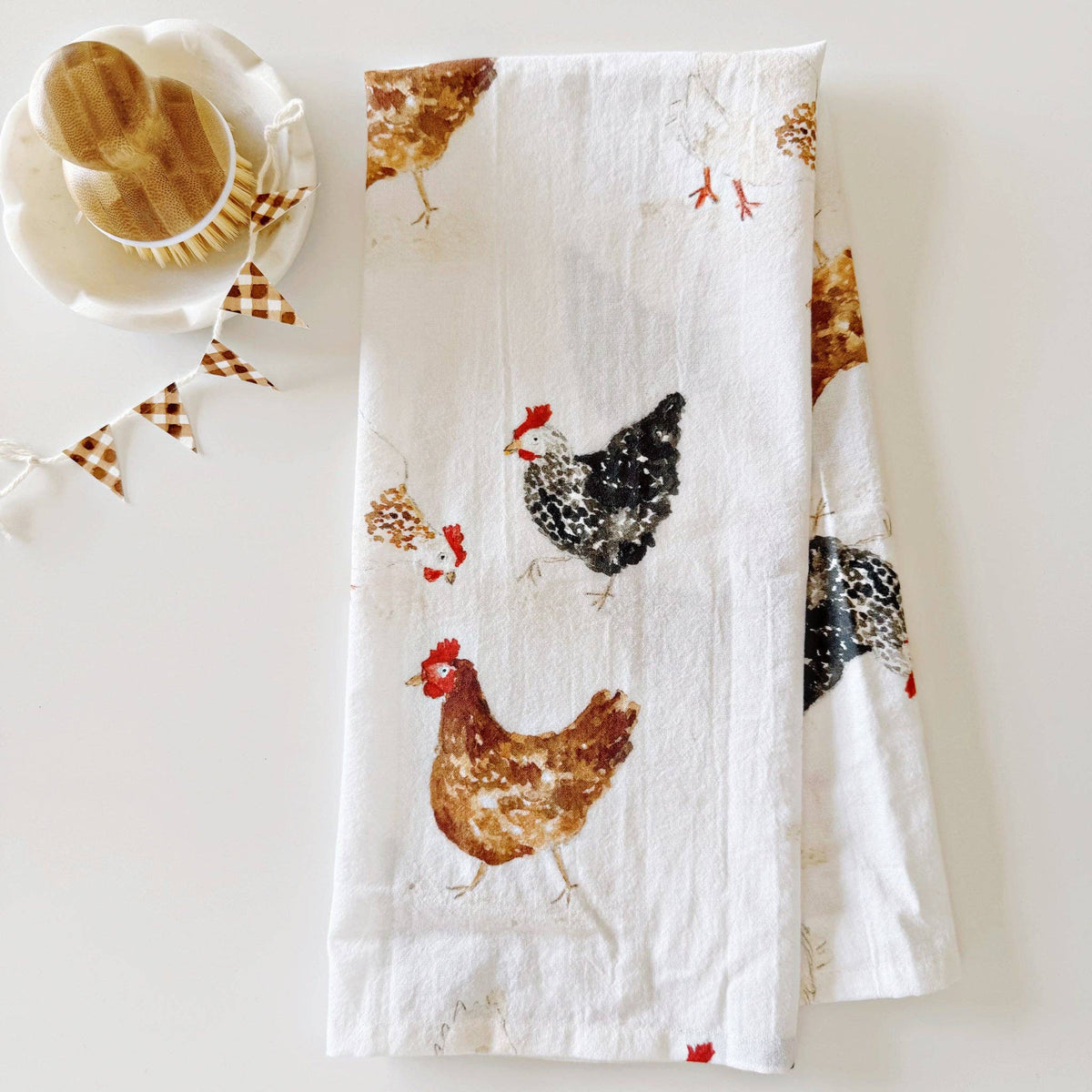 Chickens Tea Towel - The Preppy Bunny