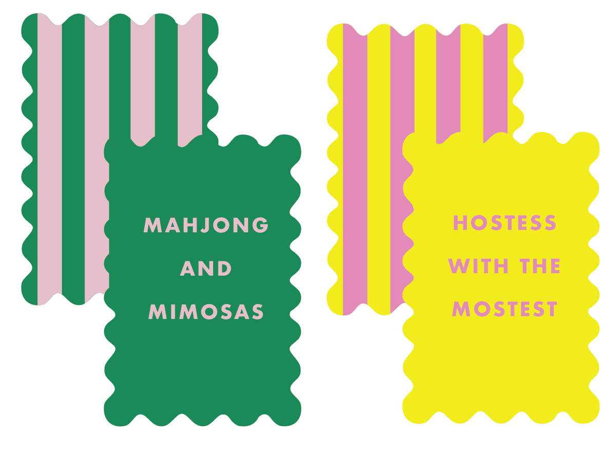 Palm Springs Mahjong Shufflers Set of 2
