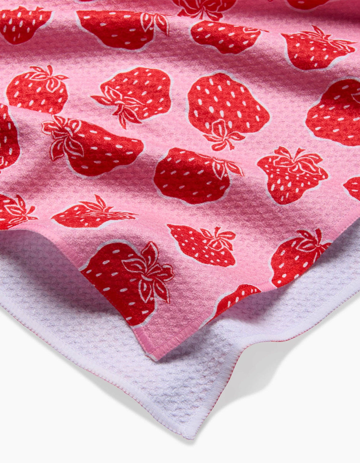 Strawberry Fields Tea Towel by Geometry