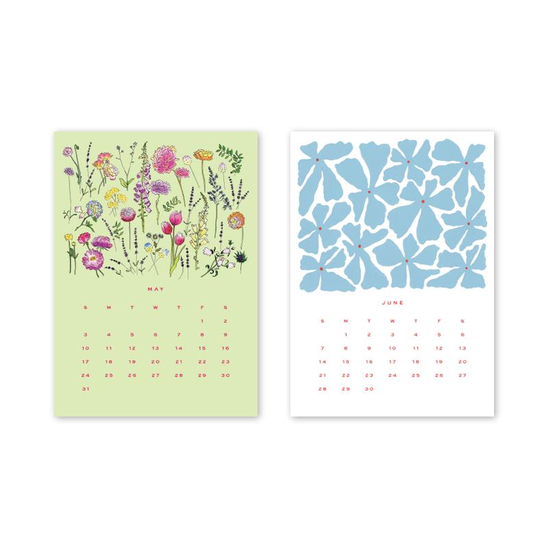 2026 Desktop Calendar - Refill Only - The Preppy Bunny