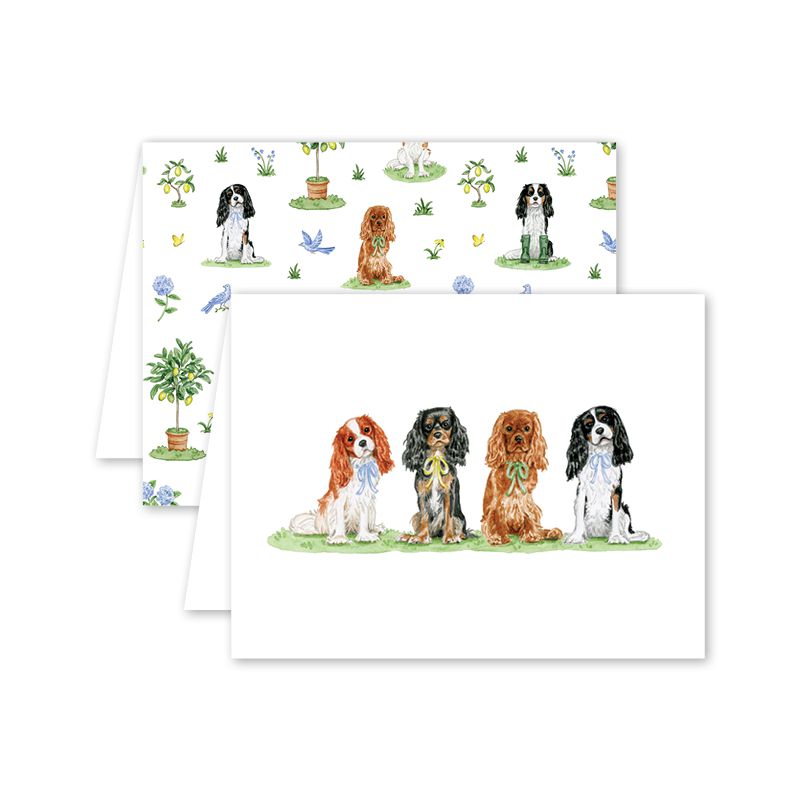 Cavalier Garden Notecard Set - The Preppy Bunny