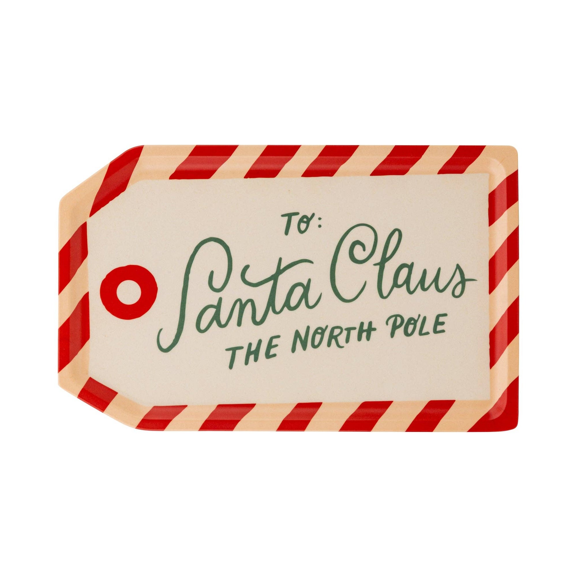 To Santa Tag Bamboo Tray - The Preppy Bunny