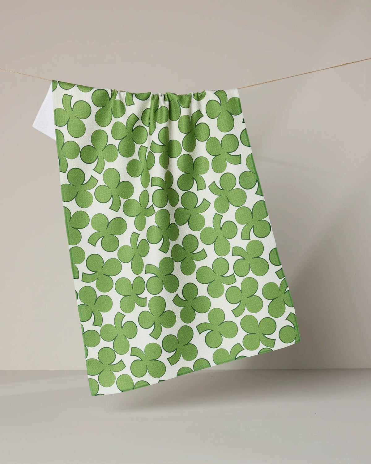 Clover Toss Tea Towel by Geometry - The Preppy Bunny