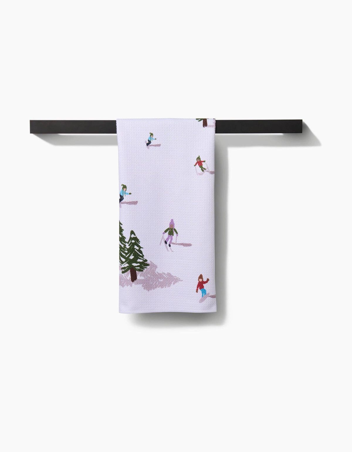Winter Skiing Trip Tea Towel by Geometry - The Preppy Bunny