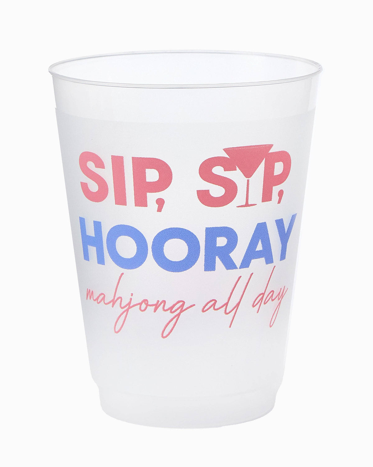 Sip Sip Hooray Mahjong Cups - The Preppy Bunny