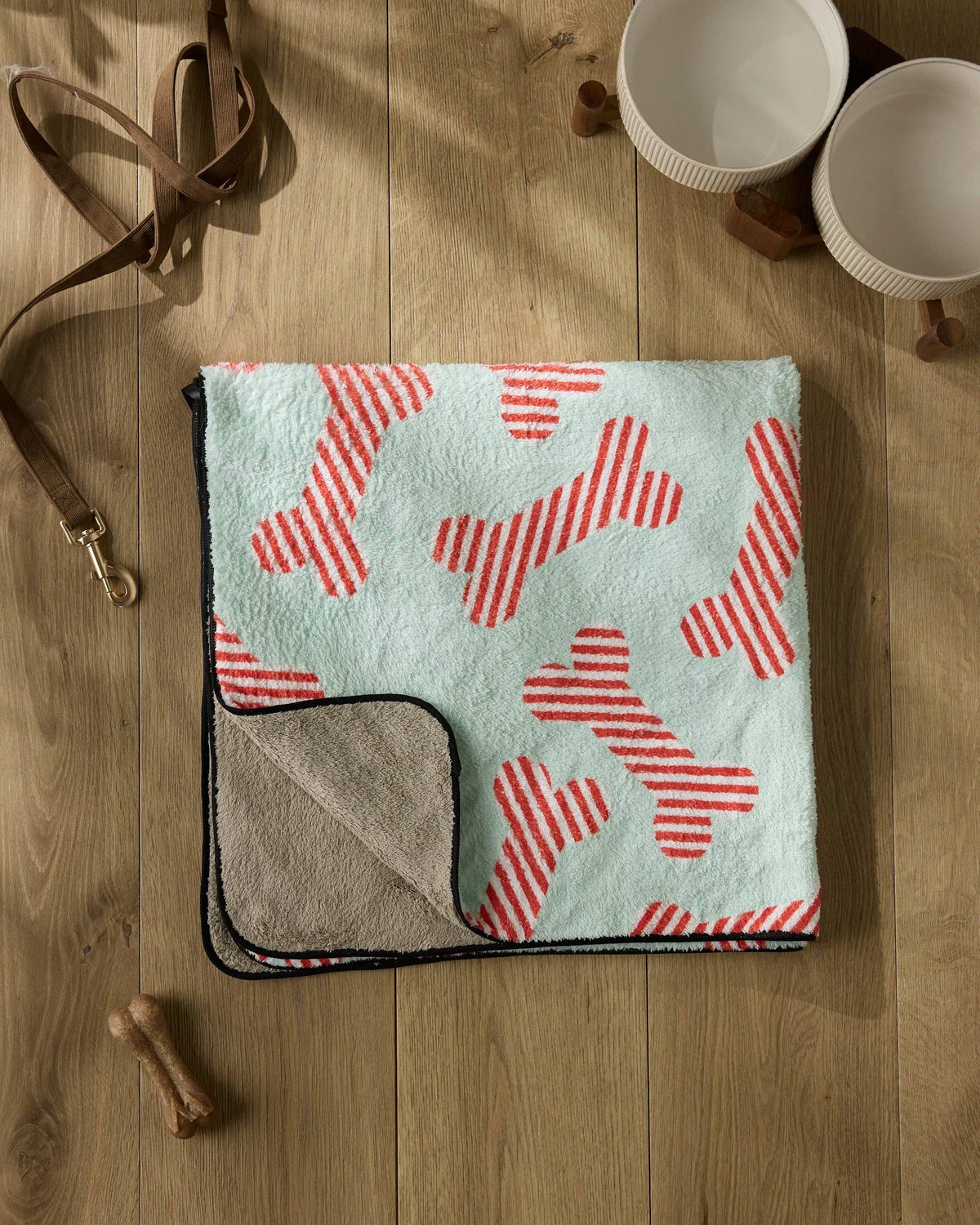 Yuletide Pup Plush Towel by Geometry