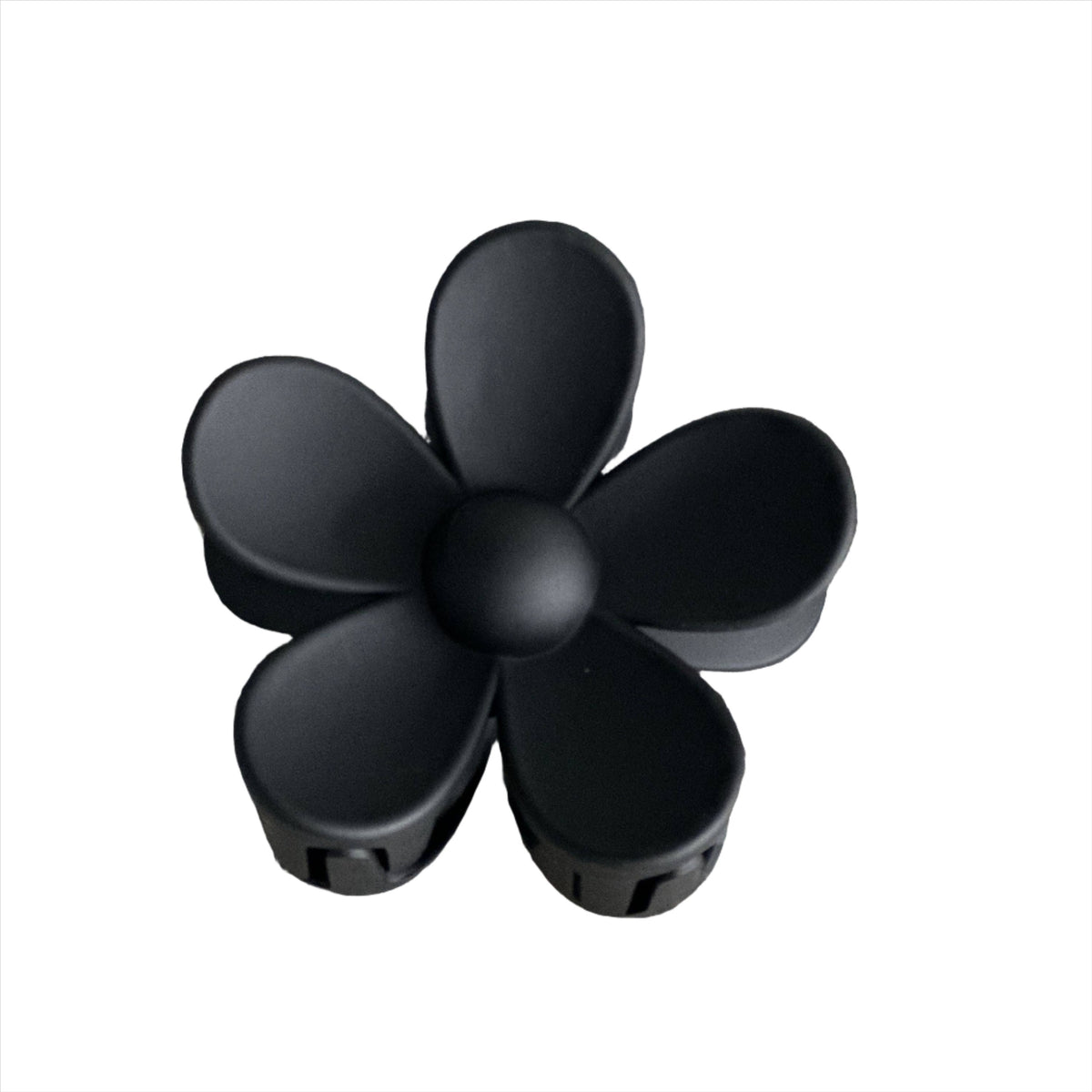 Black Flower Power Hair Clip - The Preppy Bunny