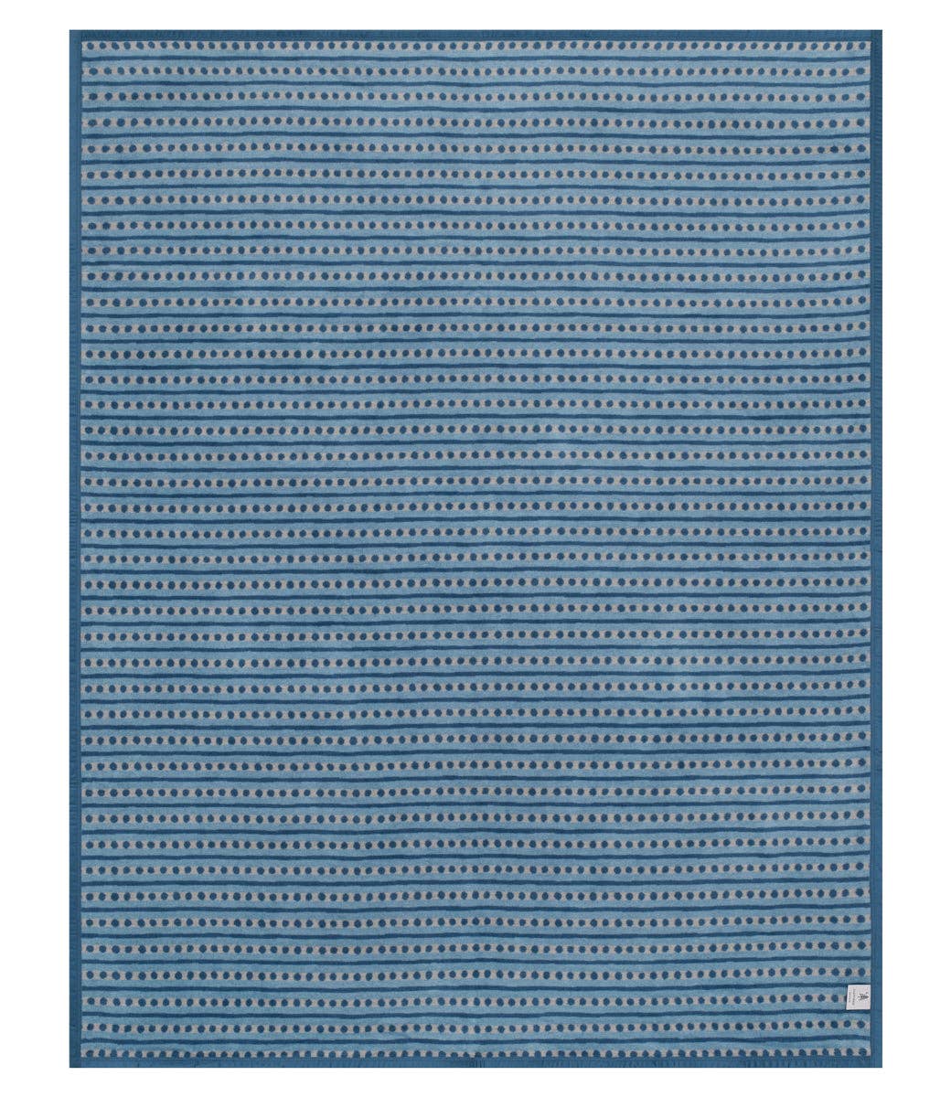 Beach Pebble Cornflower Blanket by ChappyWrap