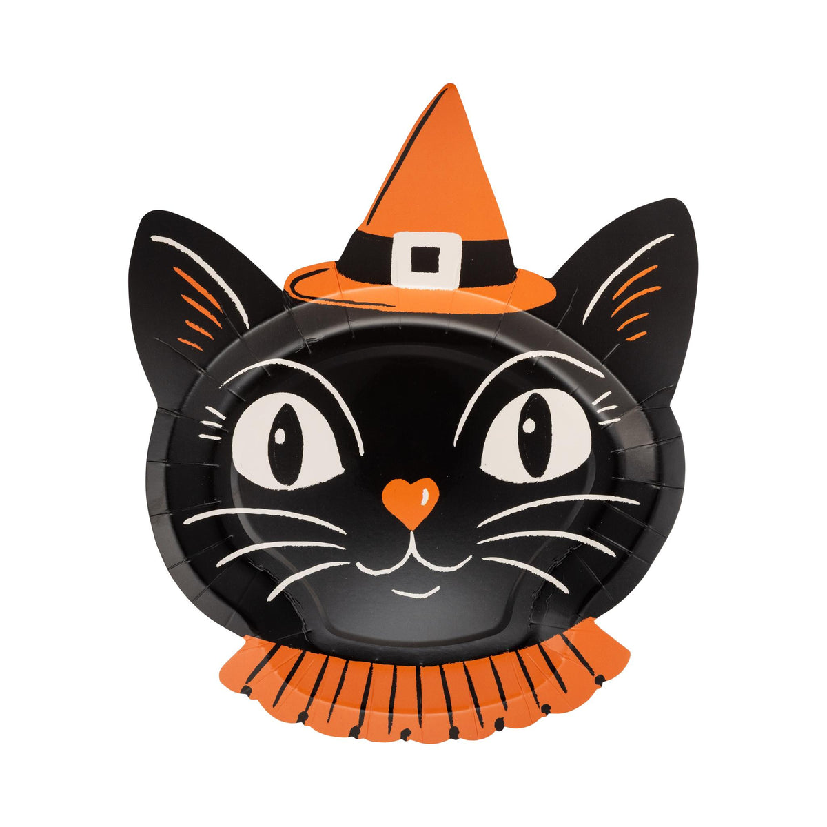 Vintage Witchy Cat Paper Plates
