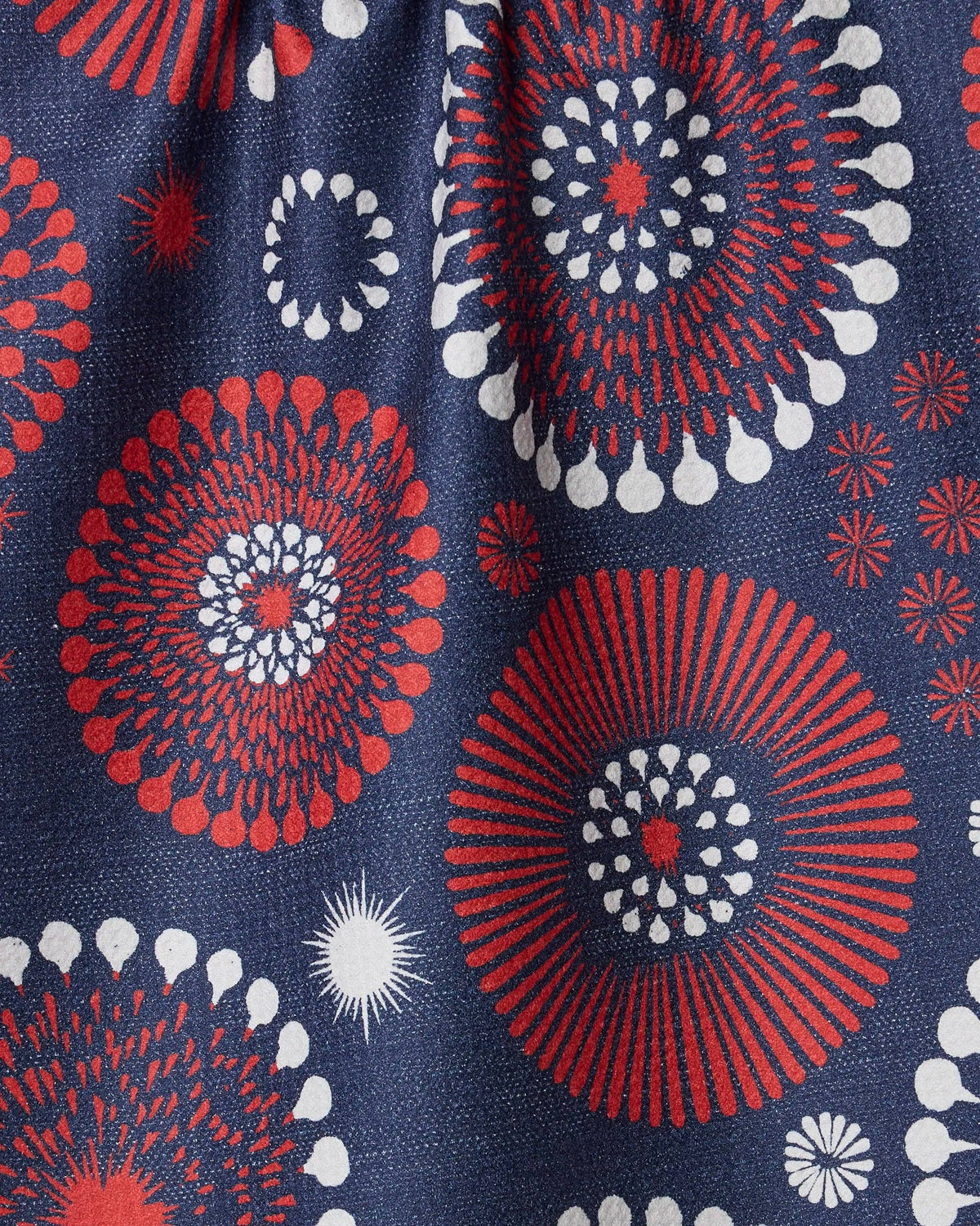 Freedom Sparks Blue Tea Towel by Geometry