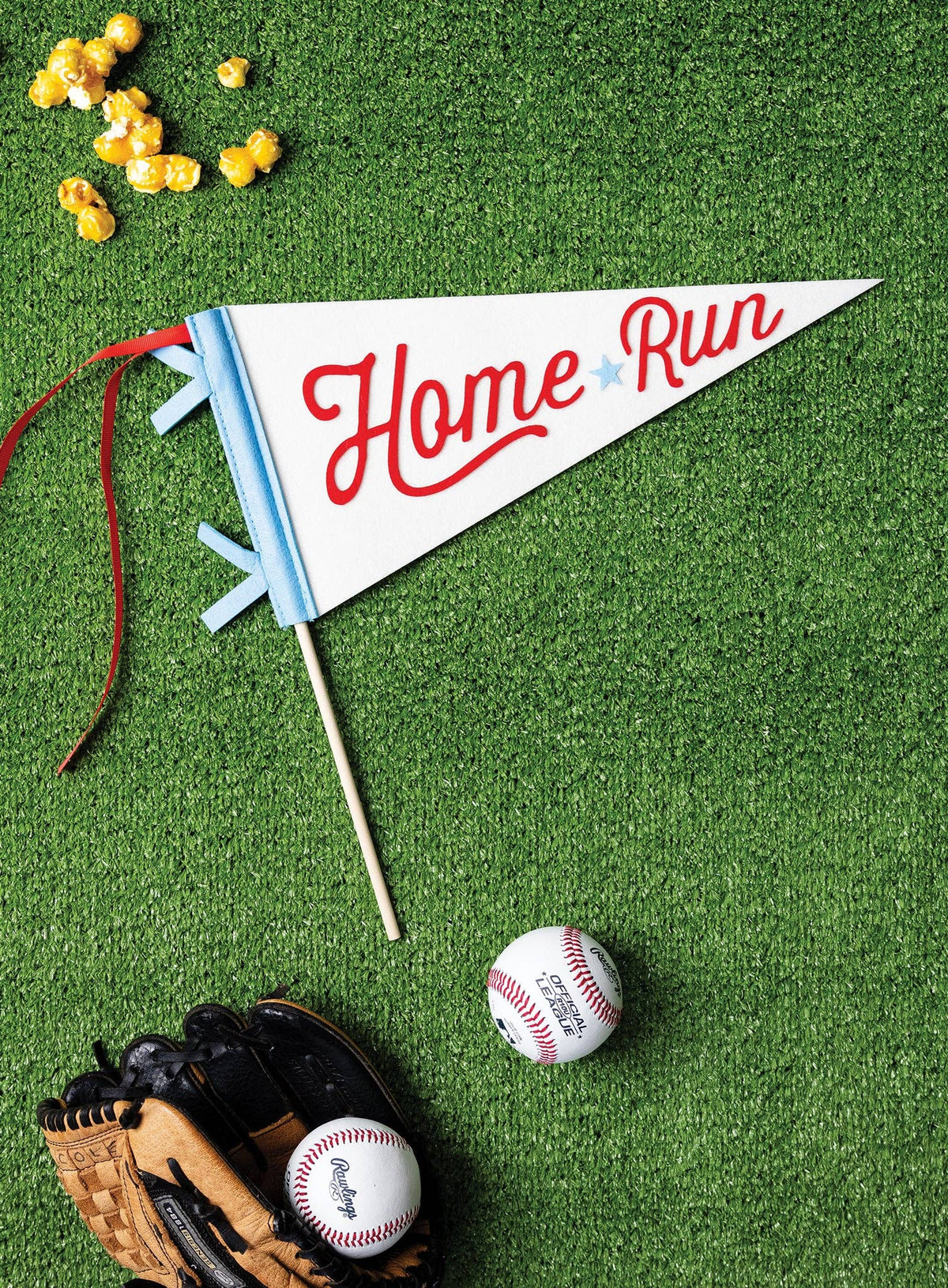 Baseball Felt Pennant Banner - The Preppy Bunny