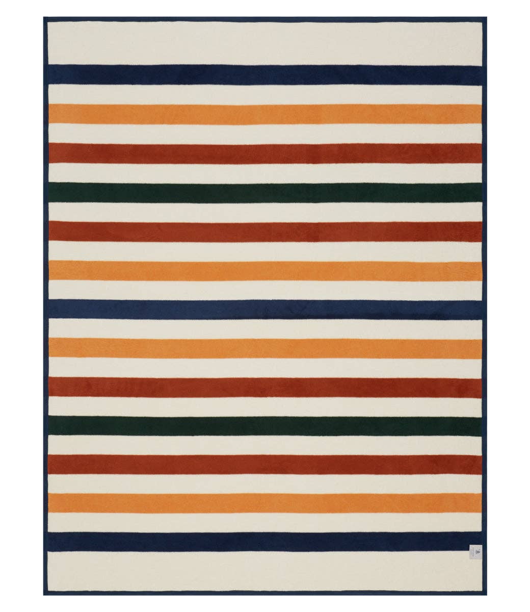 Vintage Casco Bay Stripe Blanket by ChappyWrap