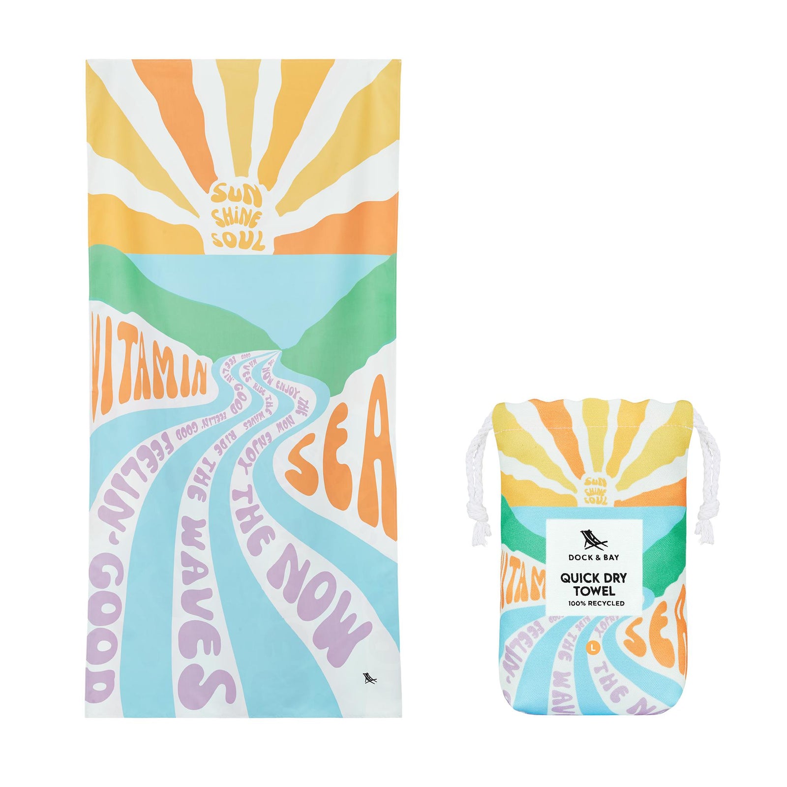 Vitamin Sea Dock & Bay Quick Dry Towel - The Preppy Bunny