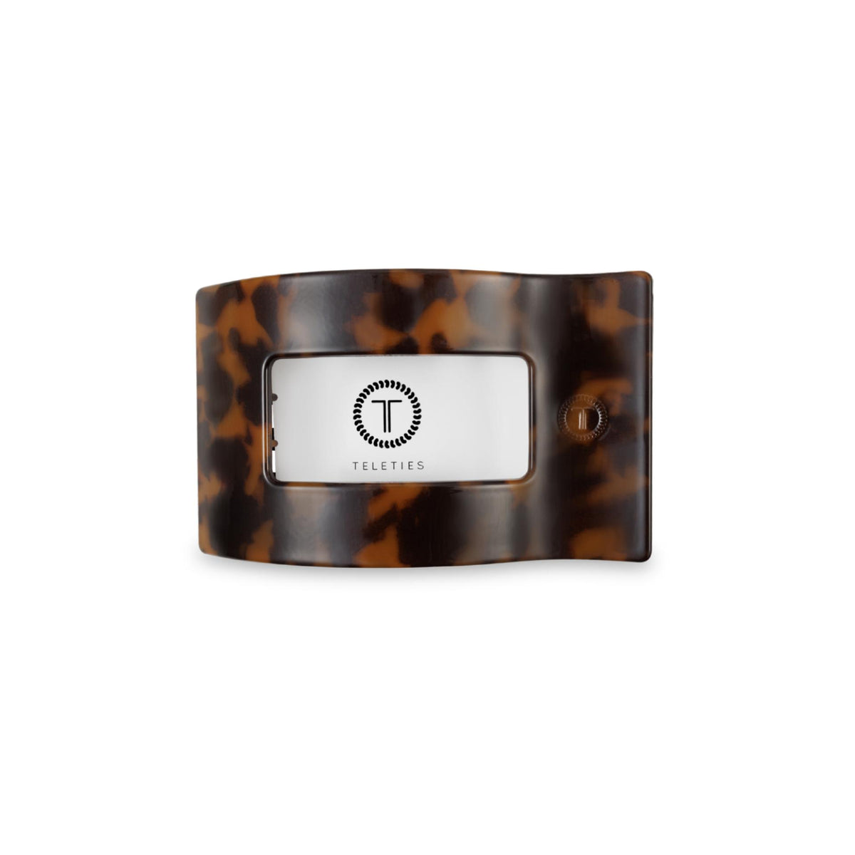 Flat Rectangle Hair Clip | Small | Tortoise