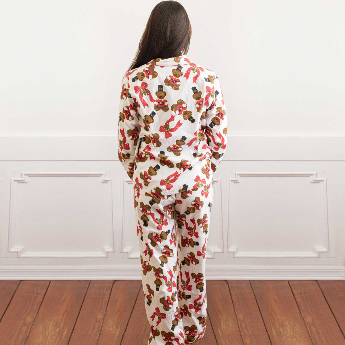 Teddies Flannel PJ Set - The Preppy Bunny