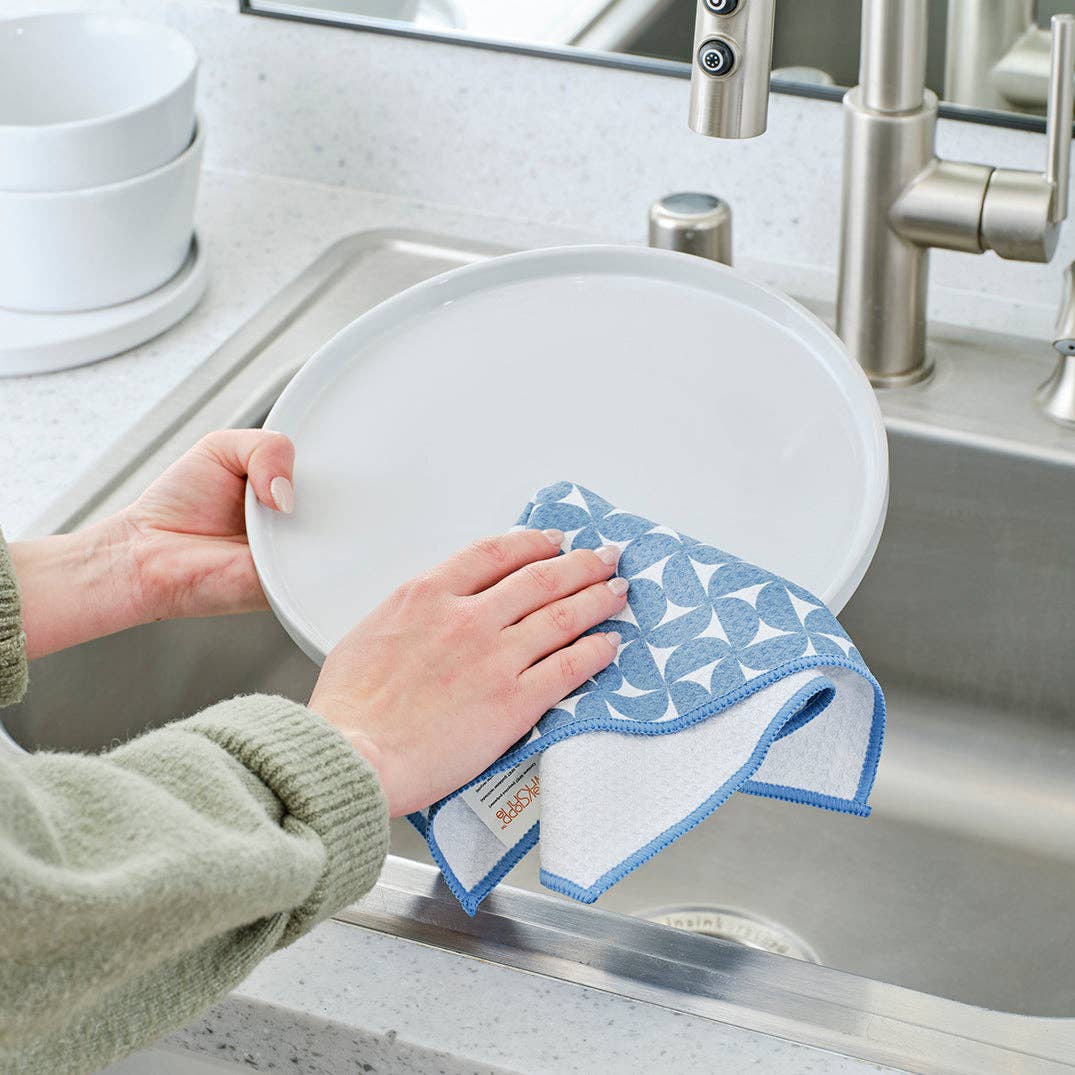 Blue Coneflower Towel Set, High Performance Microfiber - The Preppy Bunny