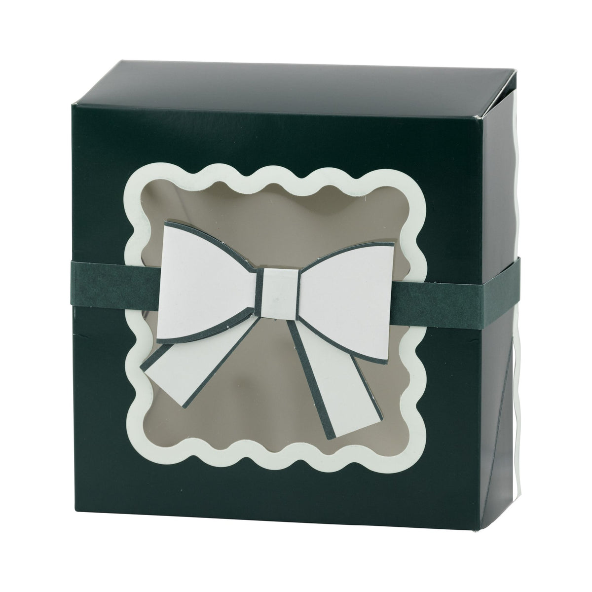 Green Bow Ric Rac Cookie Box - The Preppy Bunny