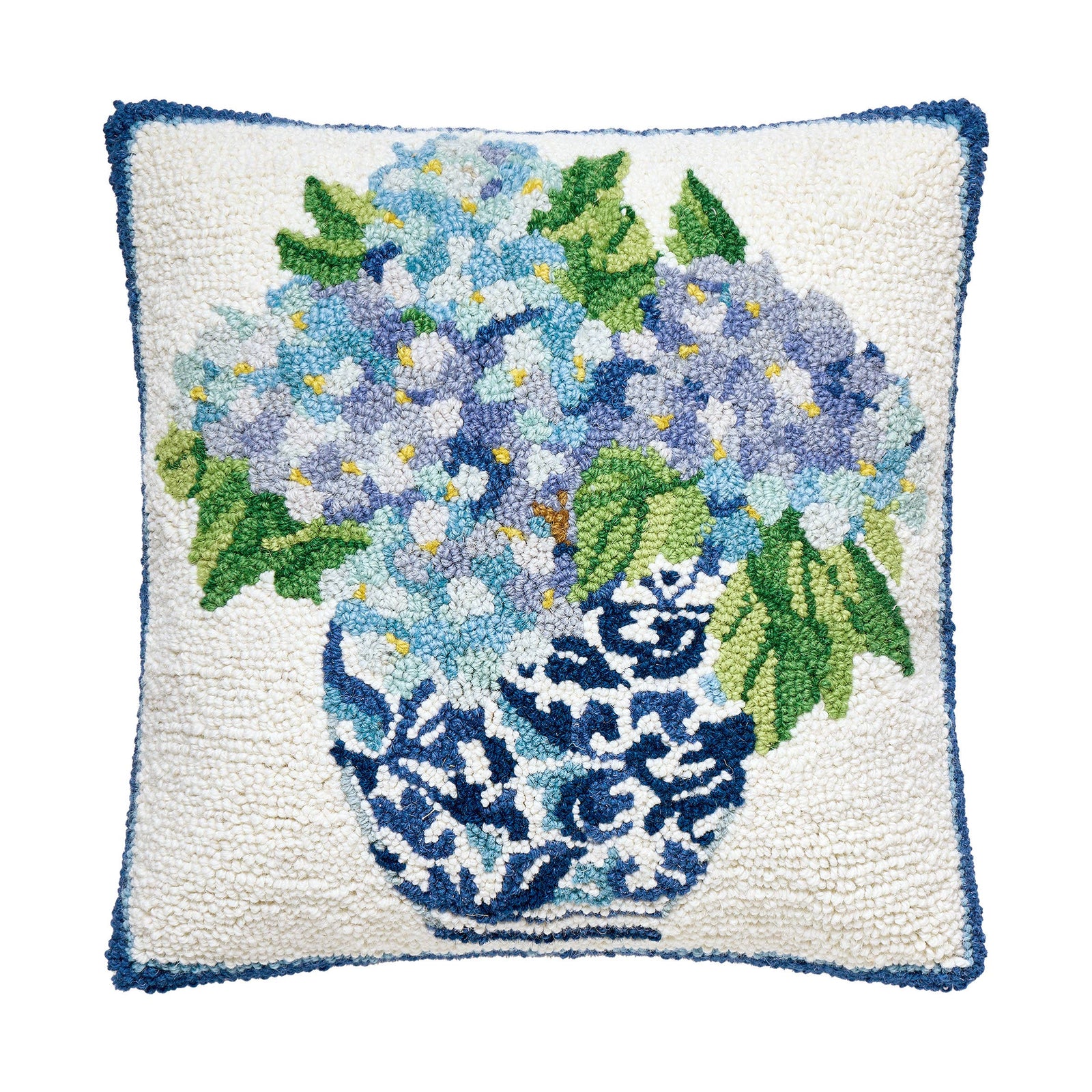 Rhapsody In Blue II Hook Pillow - Sally Eckman Roberts - The Preppy Bunny