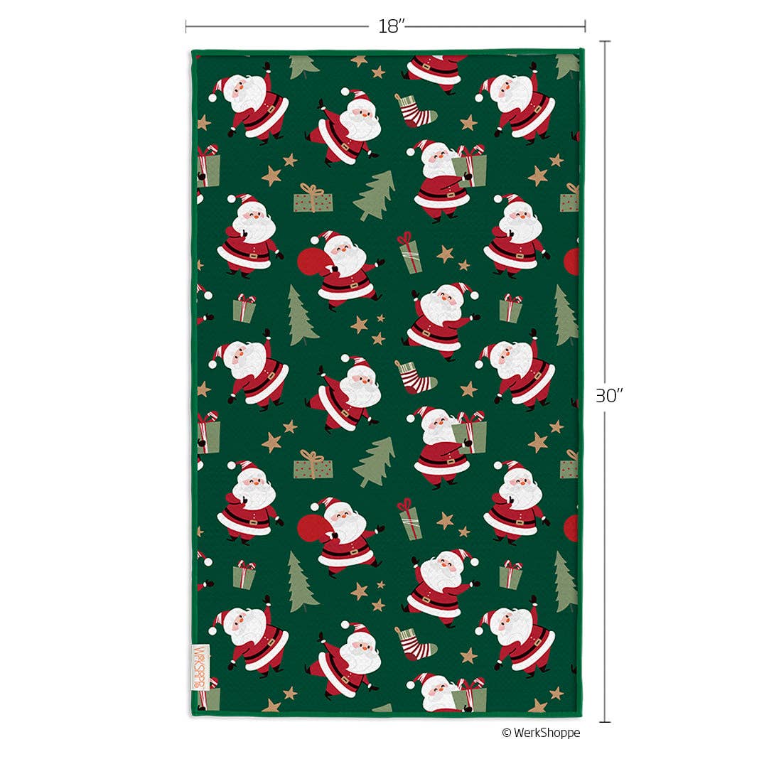 Santa's Gifts Christmas Microfiber Kitchen Towel - The Preppy Bunny