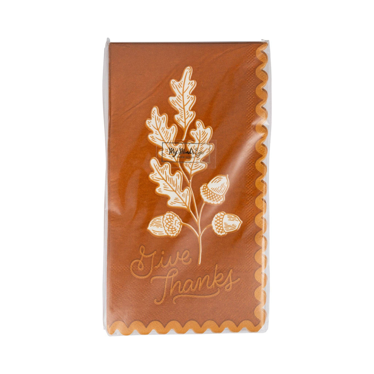 Acorns Give Thanks Paper Dinner Napkins - The Preppy Bunny