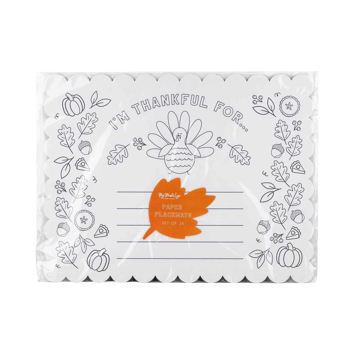 Thankful For Paper Placemats - The Preppy Bunny