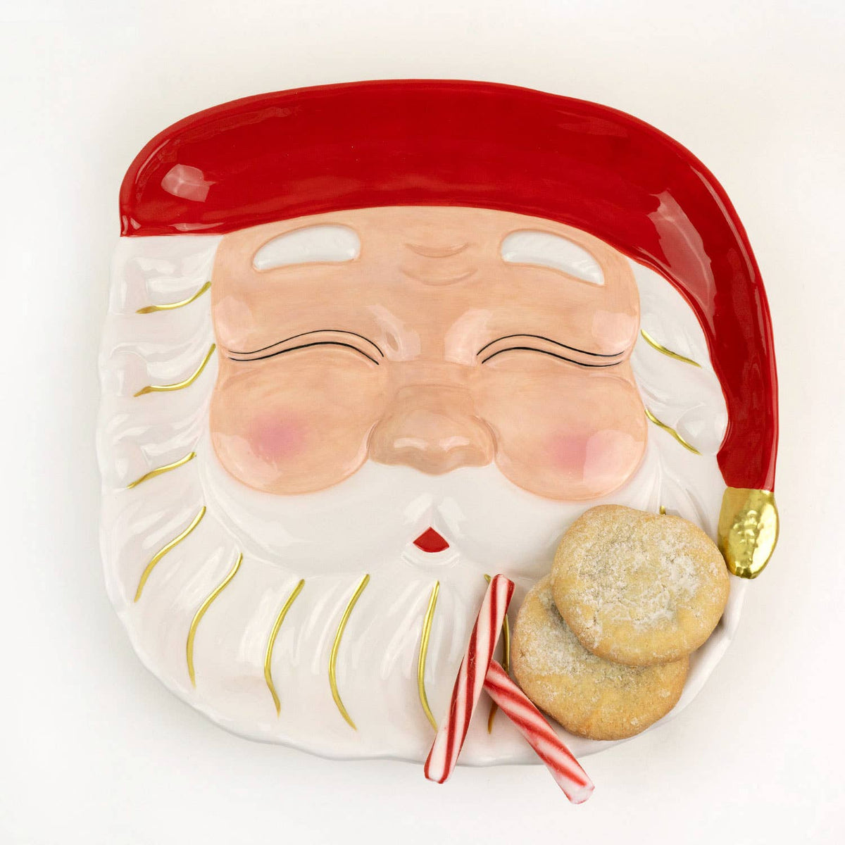 Red Hat Santa Platter