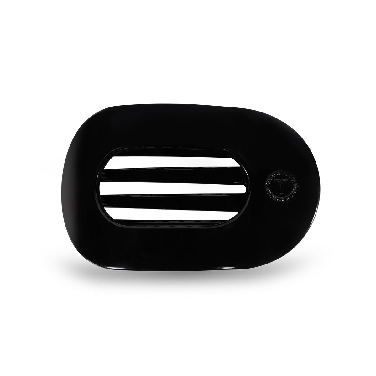Round Flat Hair Clip | Medium | Jet Black