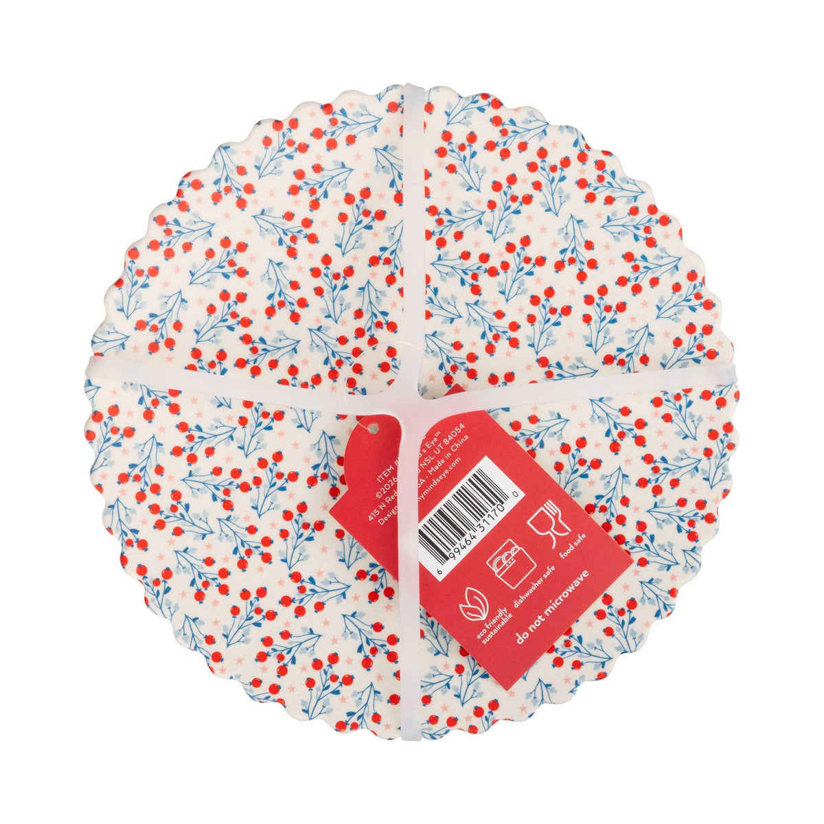 Floral Bamboo Plate Set - The Preppy Bunny