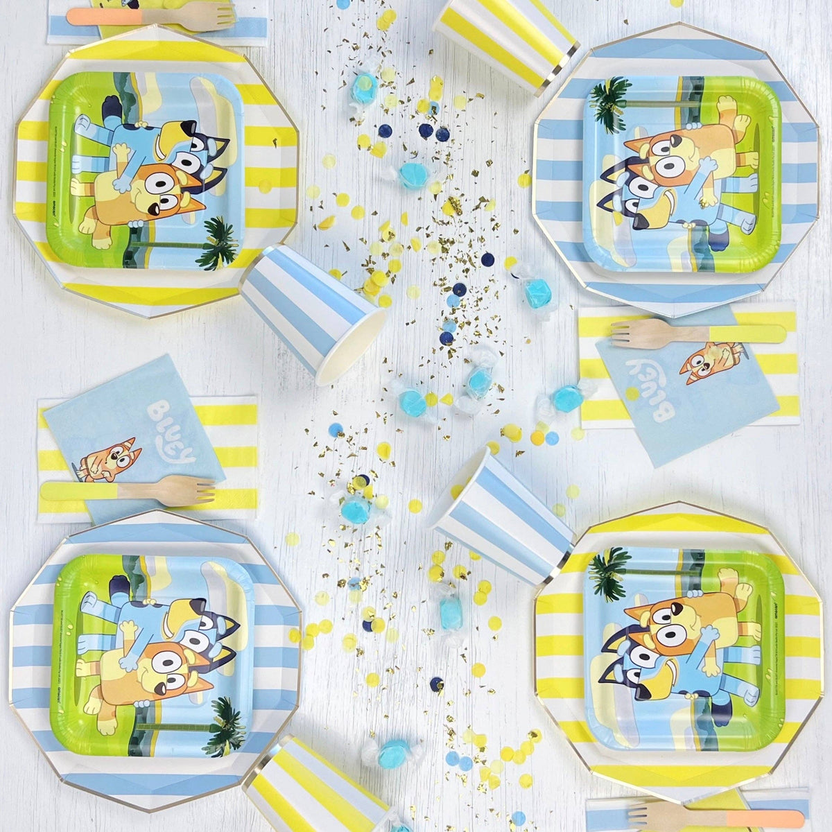 Yellow Cabana Stripe Paper Guest Towels - The Preppy Bunny