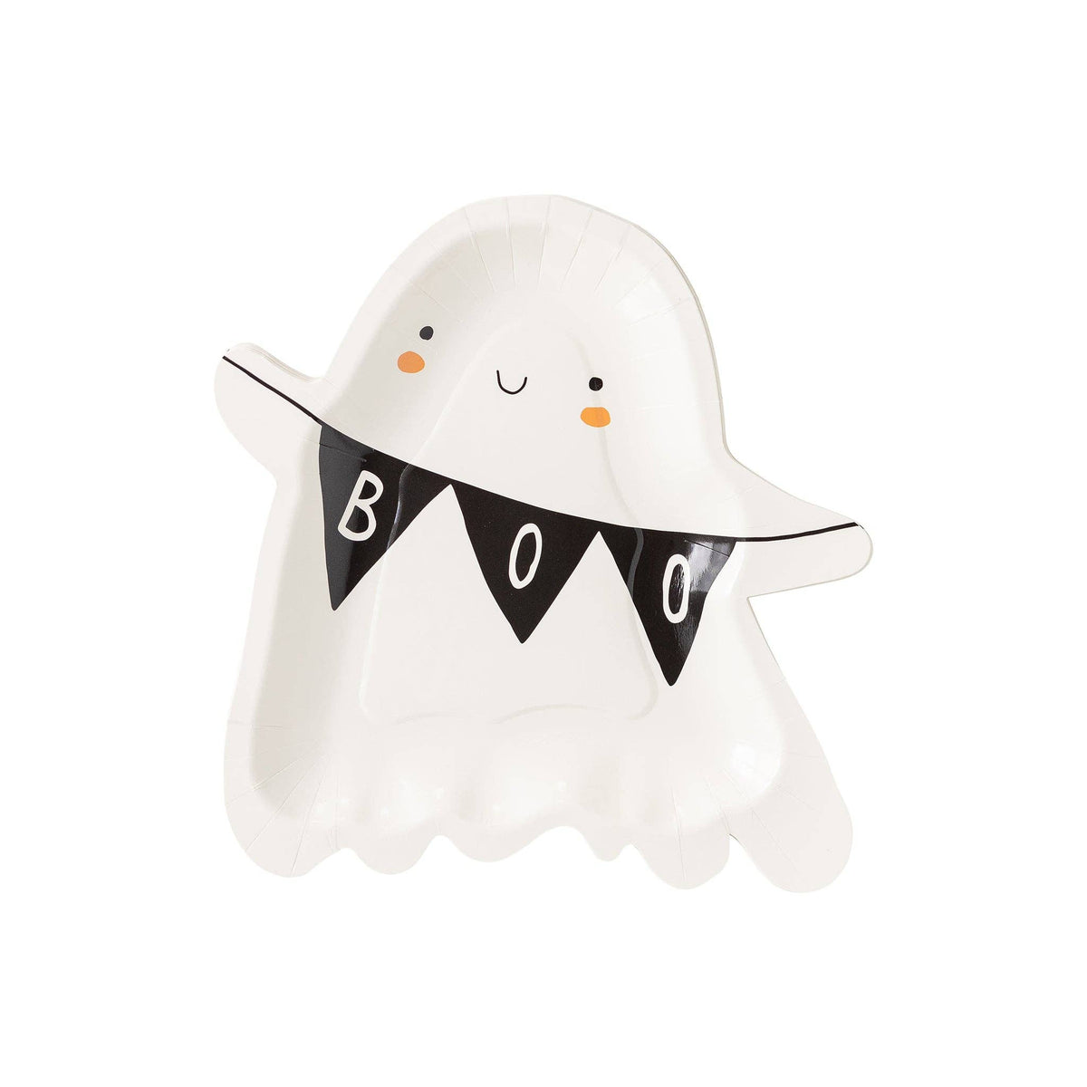 Ghost w Banner Paper Plates