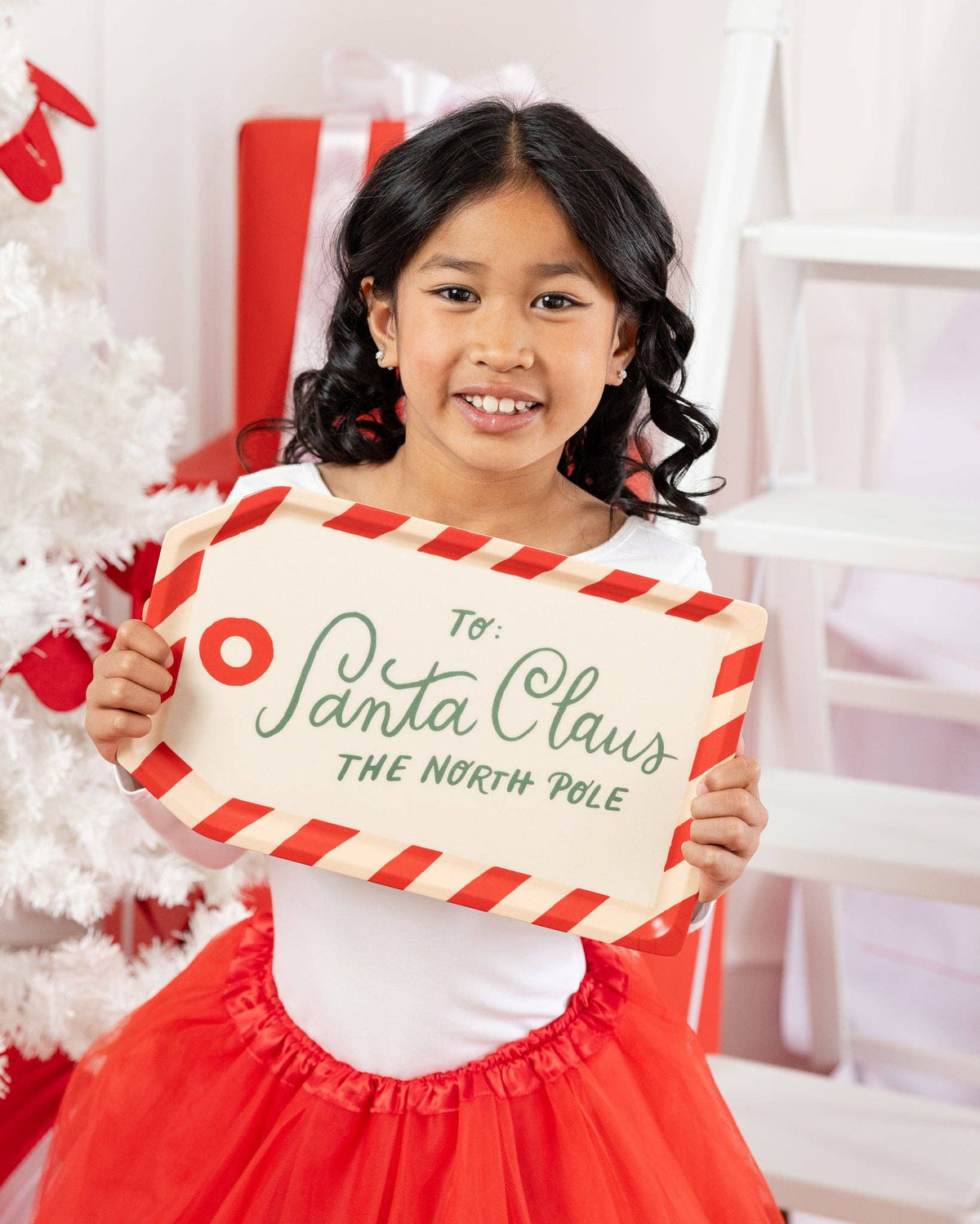 To Santa Tag Bamboo Tray - The Preppy Bunny