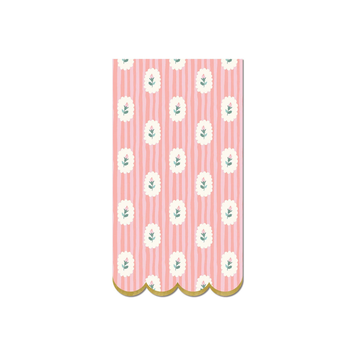 Striped Floral Dinner Napkins - The Preppy Bunny