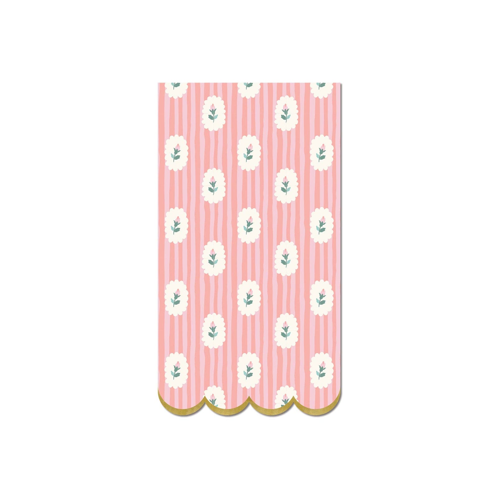 Striped Floral Dinner Napkins - The Preppy Bunny