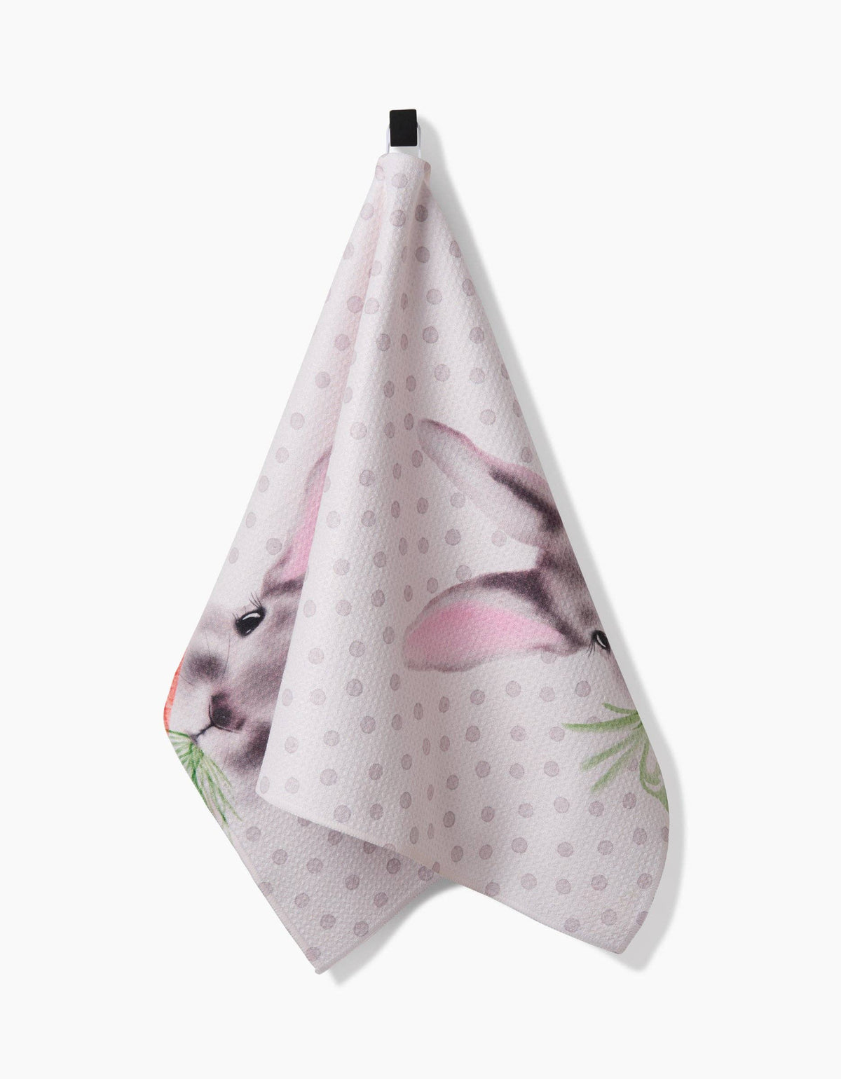 Polka Dot Bunny Tea Towel by Geometry