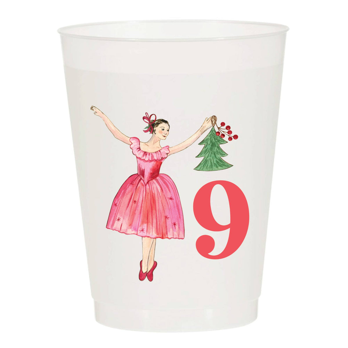 12 Days of Christmas Frosted Cups