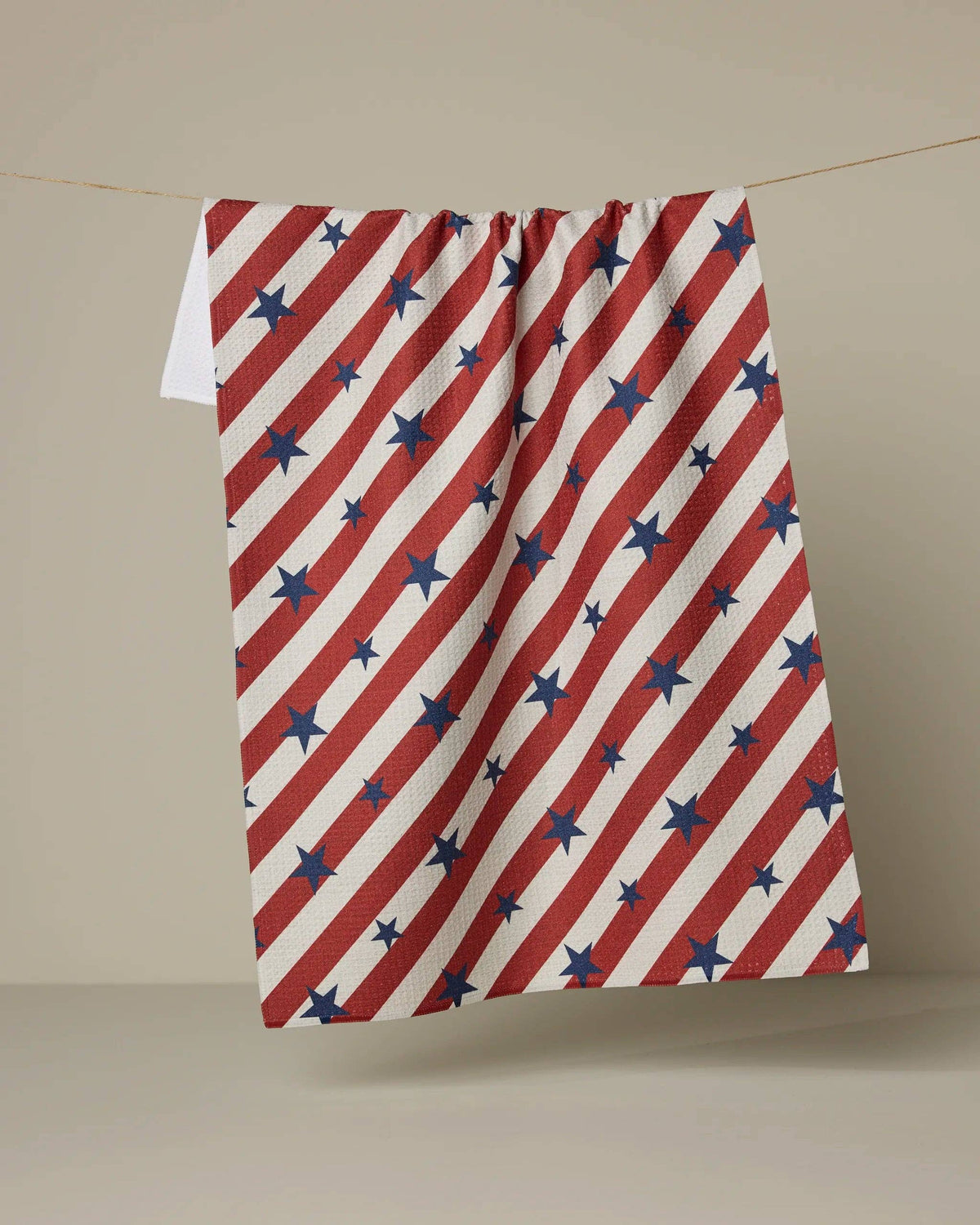 Patriotic Stripe Tea Towel by Geometry