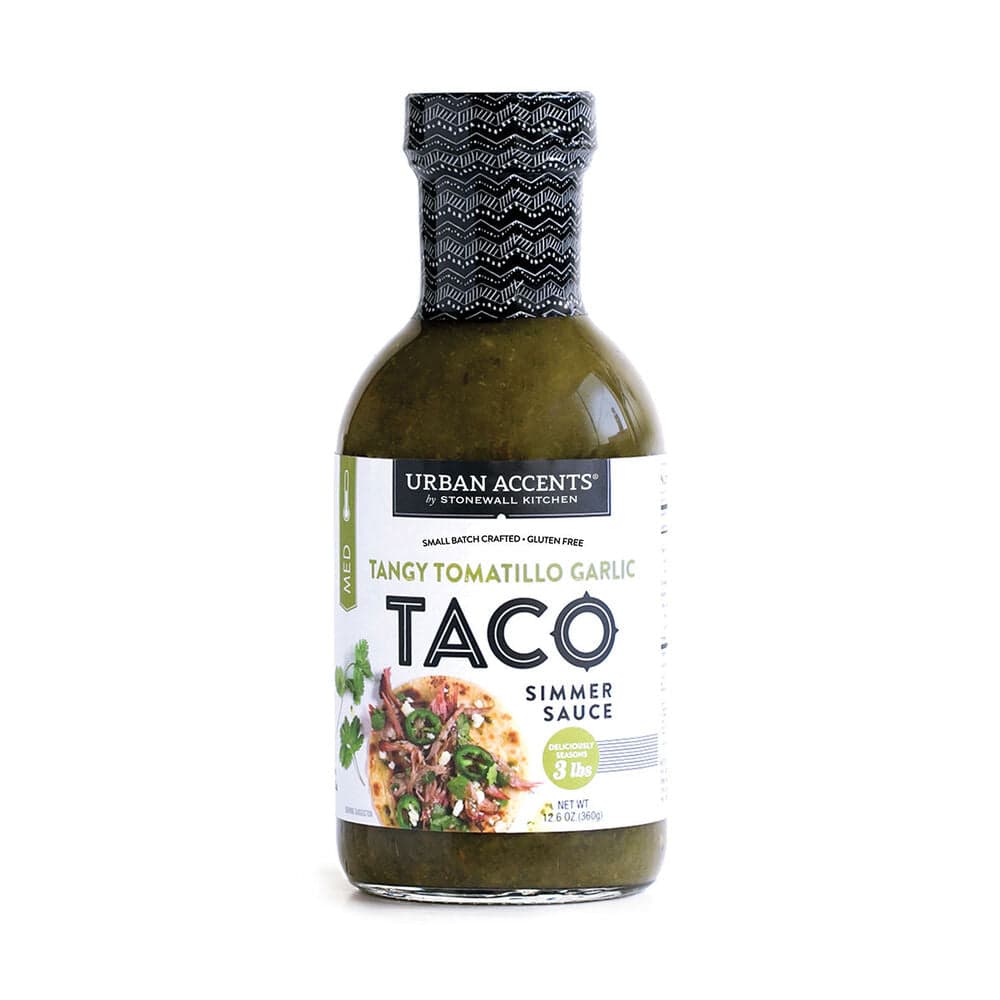 Tangy Tomatillo Garlic Taco Simmer Sauce - The Preppy Bunny