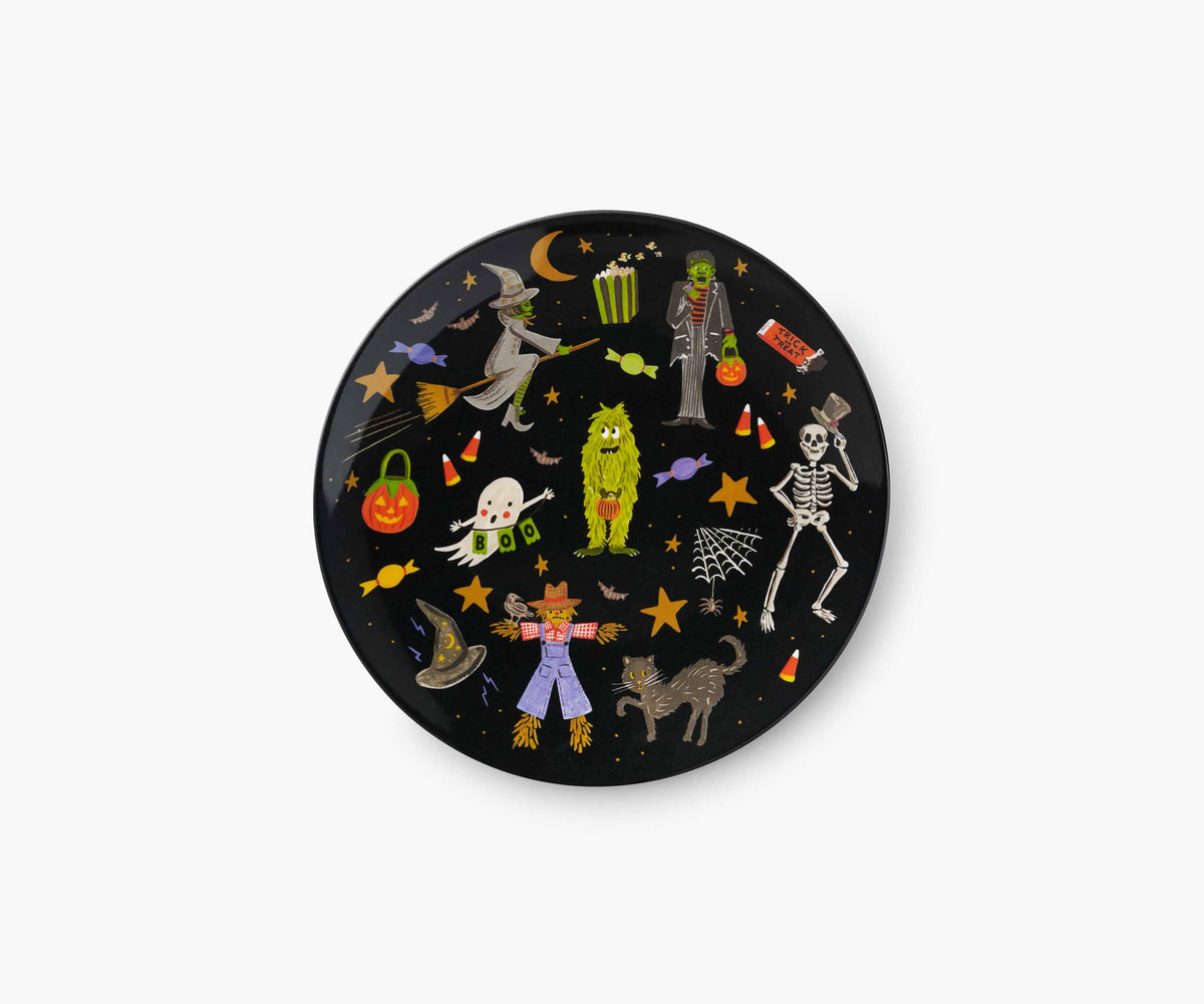 Halloween Parade Melamine Assorted Dessert Plates