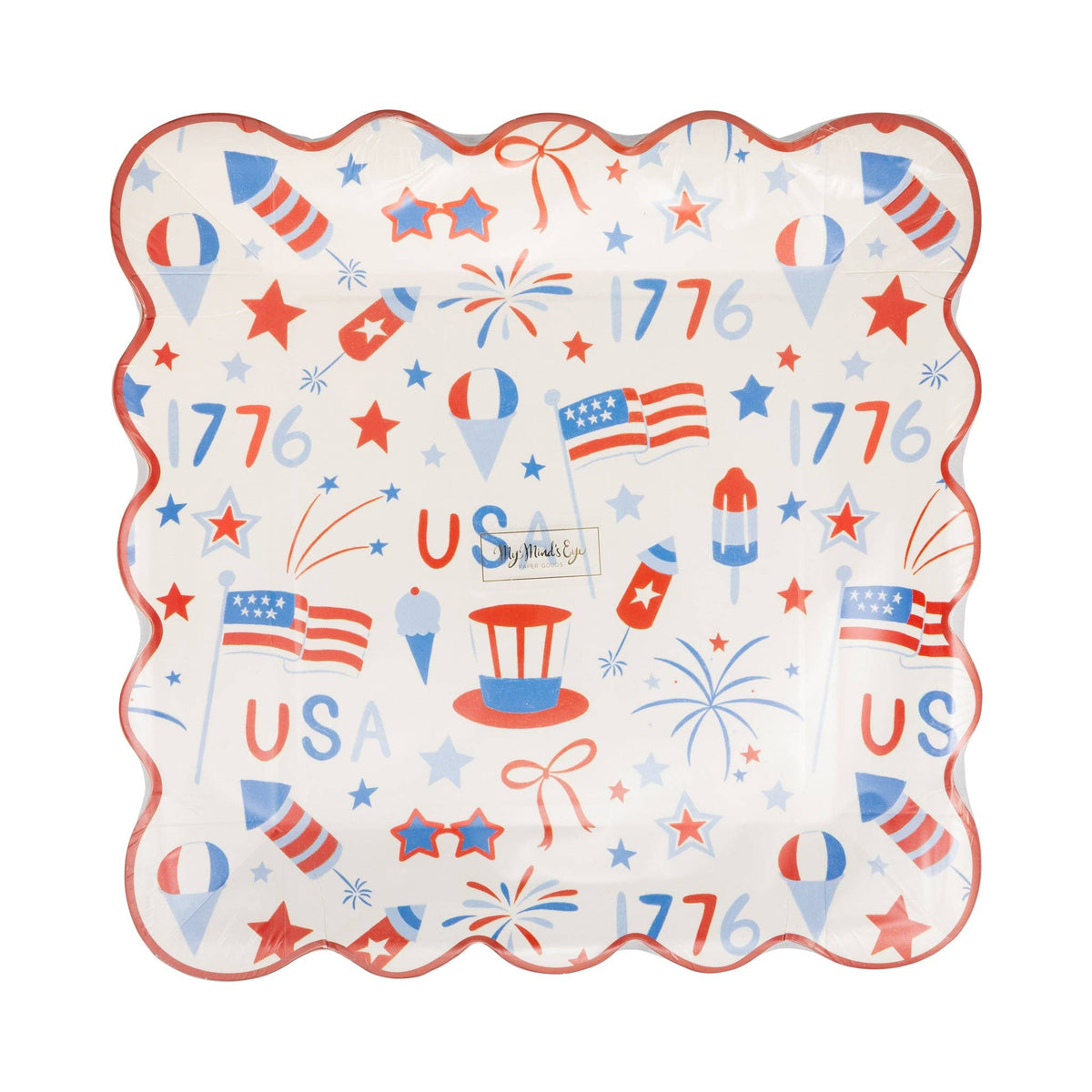 USA Icons Paper Plates - 9"