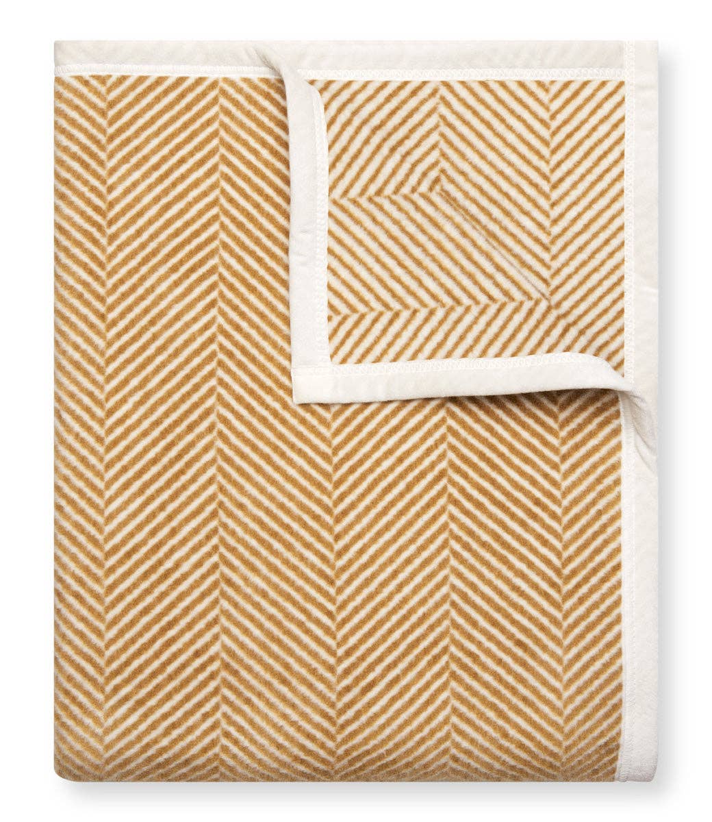Harborview Herringbone Hazelnut Blanket by ChappyWrap - The Preppy Bunny