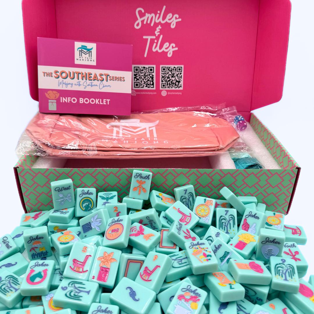 THE SOUTHEAST SERIES | Mahjong Set with Southern Charm - The Preppy Bunny