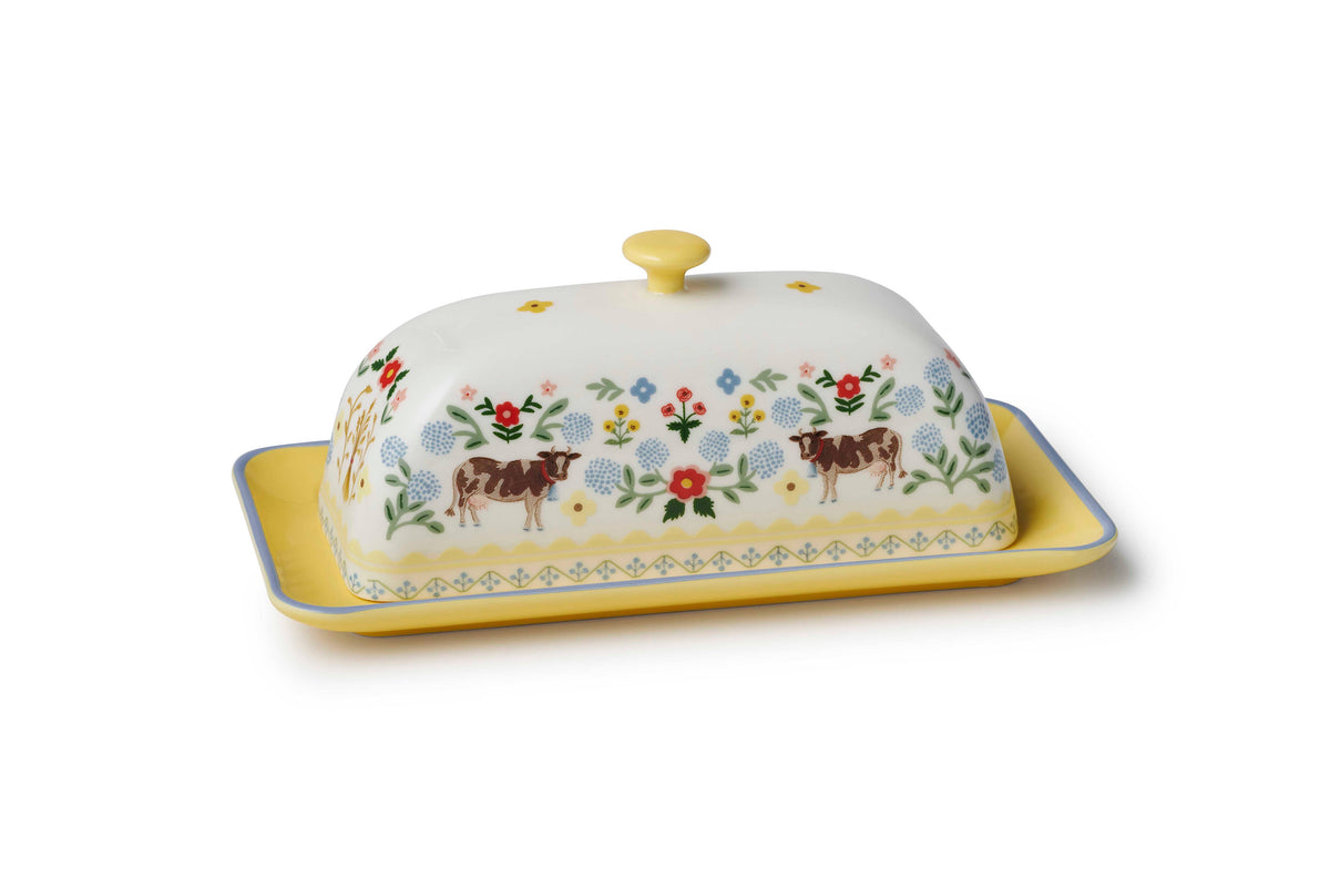 Home Sweet Home Porcelain Butter Dish - The Preppy Bunny