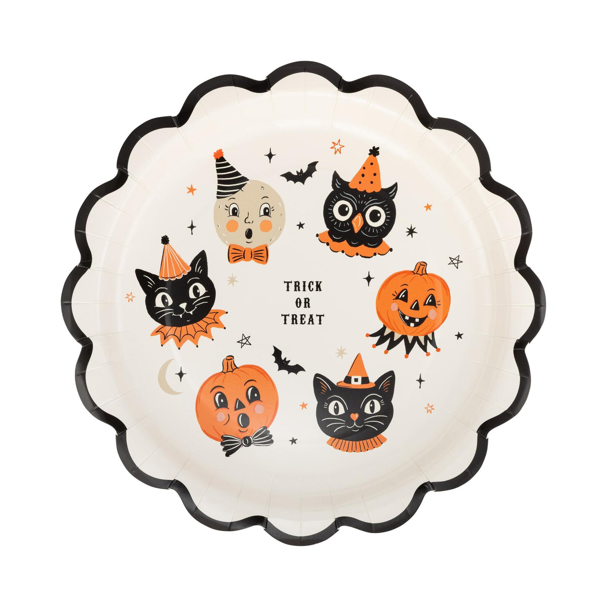 Vintage Halloween Characters Plate