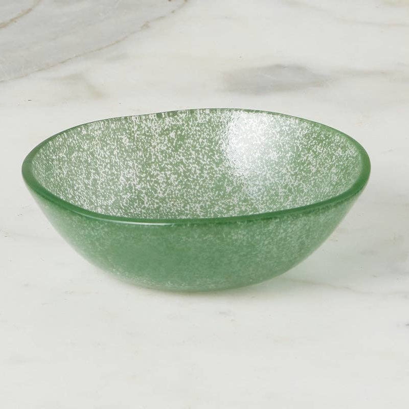 Glass Tasting Bowl in Spruce Green