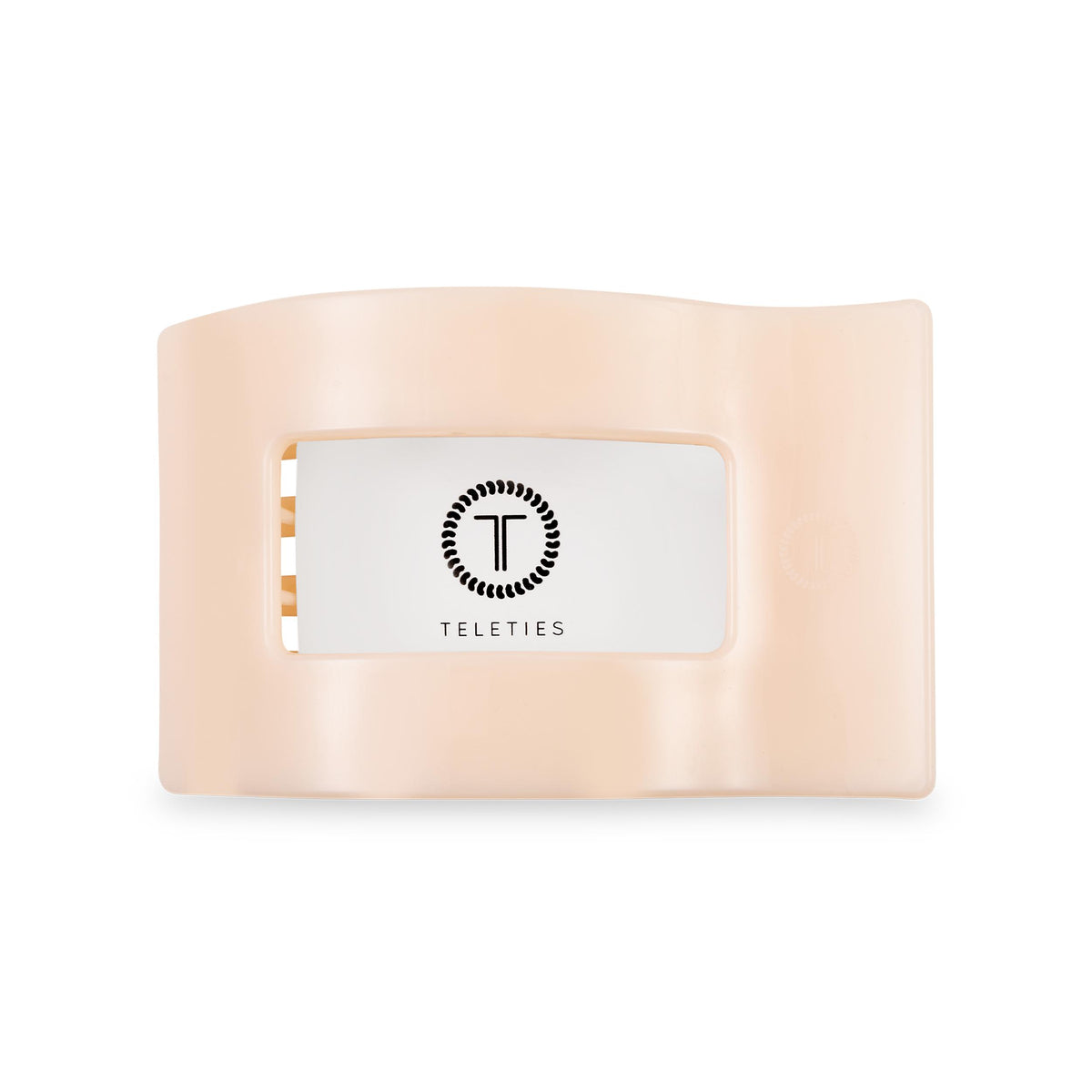 Flat Rectangle Hair Clip | Medium | Almond Beige