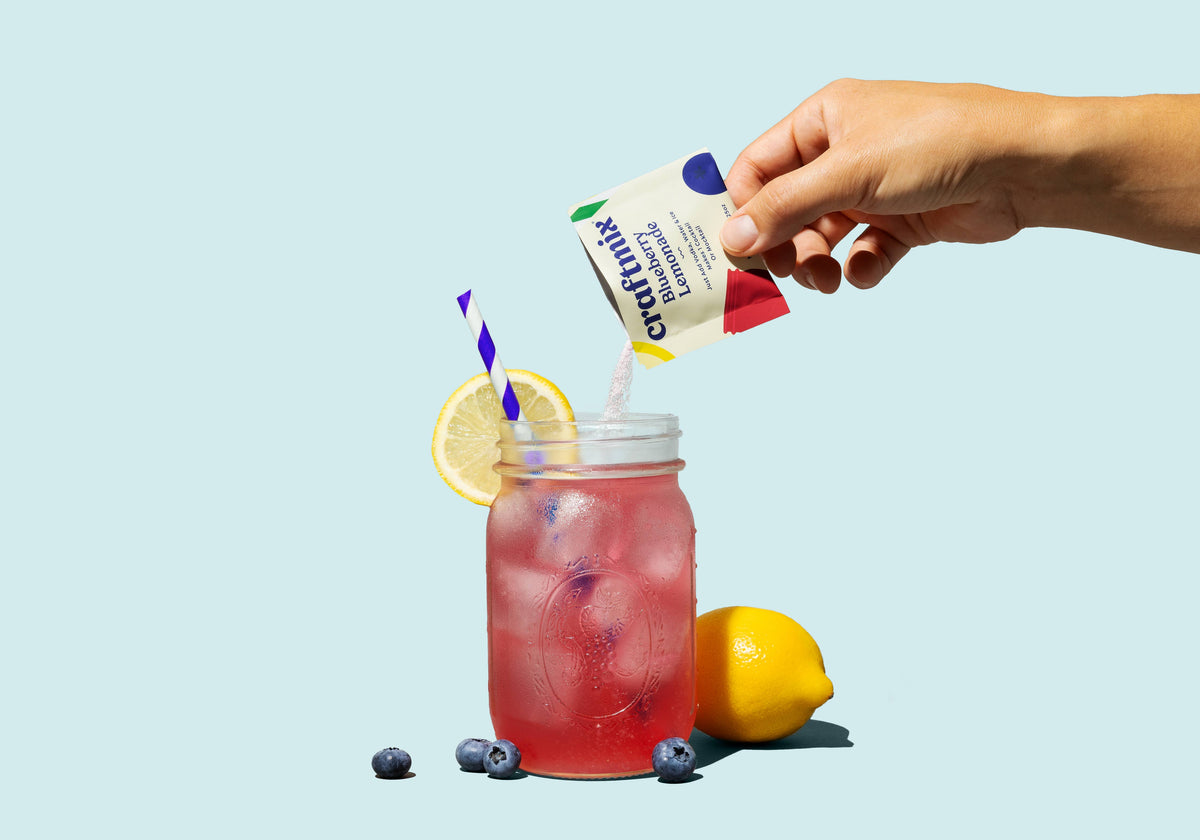 Blueberry Lemonade Cocktail / Mocktail Mixer - Single Serving