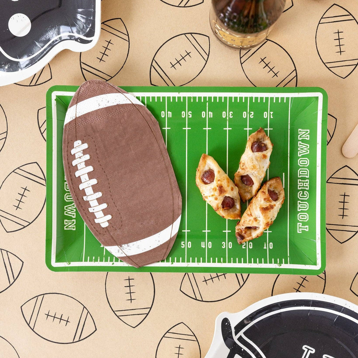 Football Kraft Paper Table Runner - The Preppy Bunny