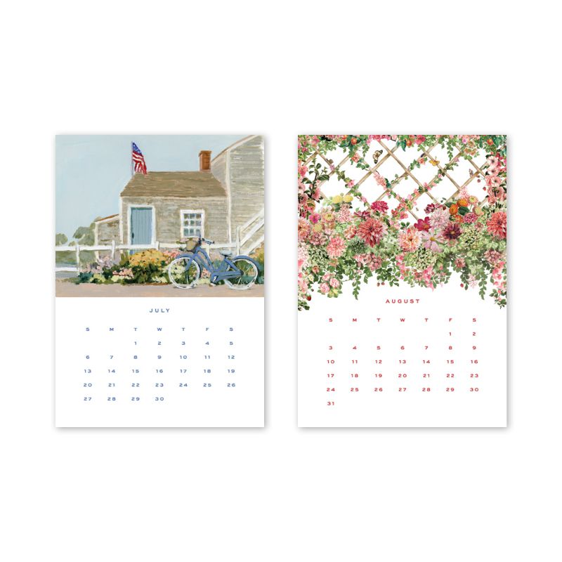 2025 Desktop Calendar Refill Only - The Preppy Bunny