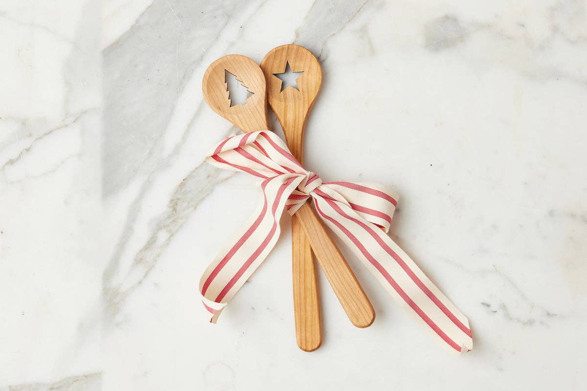 Euro Holiday Beechwood Spoon Set - The Preppy Bunny