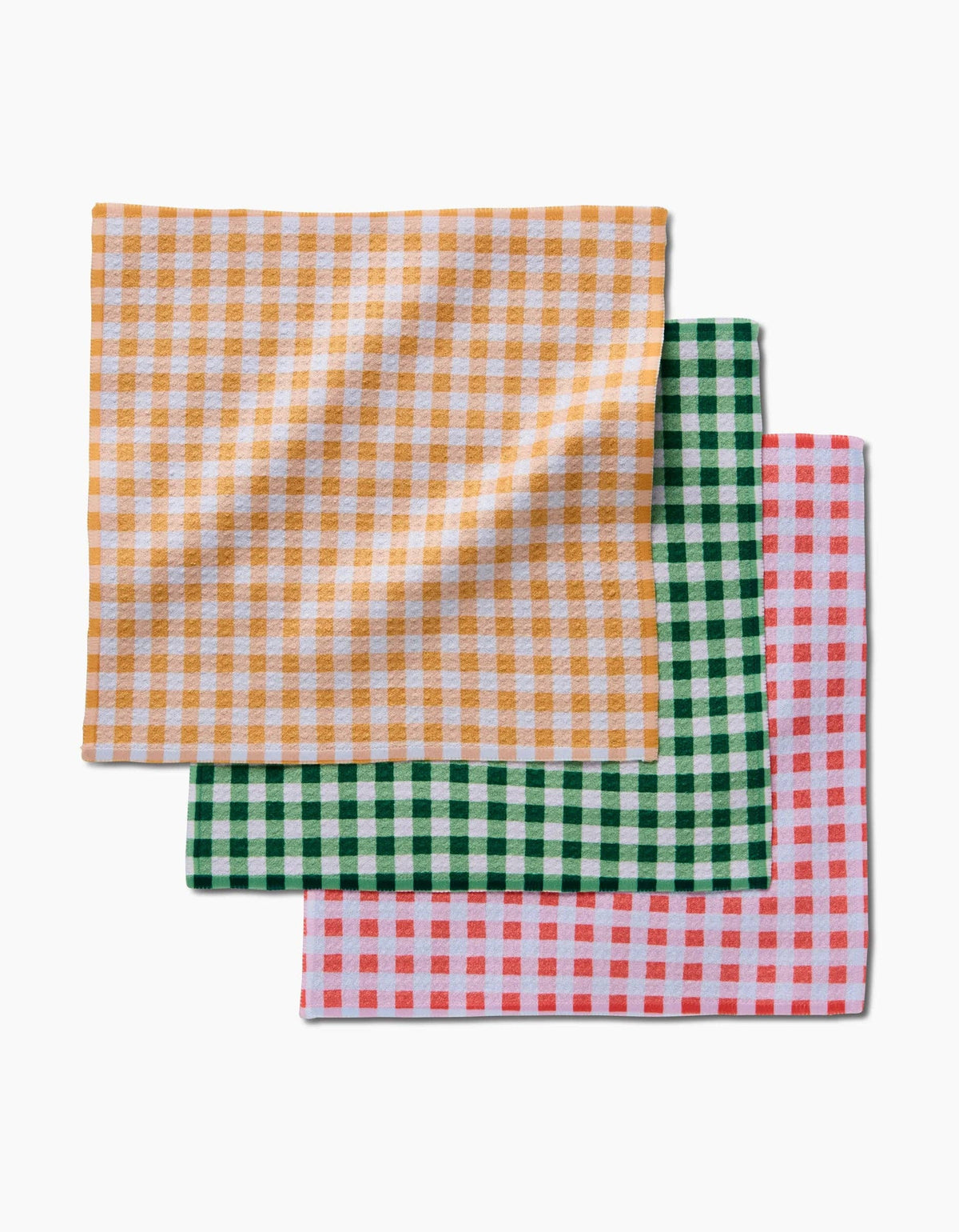 Spring Plaid Dishcloth Set by Geometry